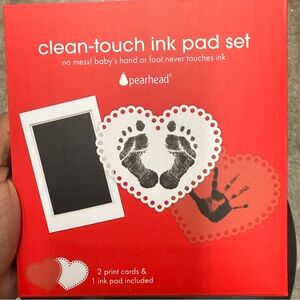Pearhead Red Clean-Touch Ink Pad Kit